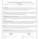 10 Lease Agreement Templates Free Word Templates