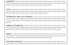 10 Lease Agreement Templates Free Word Templates