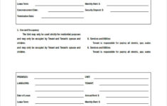 20 Apartment Rental Agreement Templates Free Sample Example Format