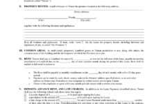 2022 Rental Agreement Fillable Printable PDF Forms Handypdf