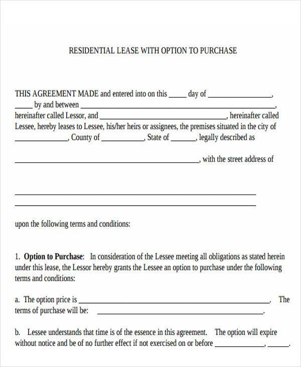 21 Printable Lease Agreement Templates Word PDF Pages Free 