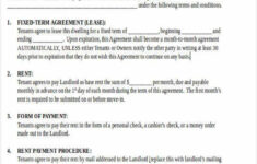 21 Printable Lease Agreement Templates Word PDF Pages Free