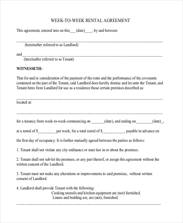 27 Simple Rental Agreement Templates Free Word PDF Format Download 
