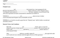 36 Best Lease Renewal Letters Forms Word PDF TemplateLab
