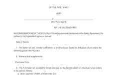 37 Simple Purchase Agreement Templates Real Estate Business
