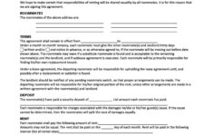 40 Free Roommate Agreement Templates Forms Word PDF
