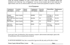 44 Simple Equipment Lease Agreement Templates TemplateLab
