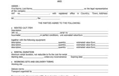 44 Simple Equipment Lease Agreement Templates TemplateLab