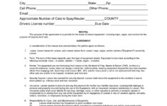 44 Simple Equipment Lease Agreement Templates TemplateLab