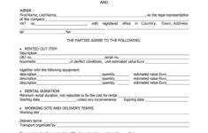 44 Simple Equipment Lease Agreement Templates TemplateLab
