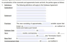 6 Free Commercial Lease Agreement Templates Excel PDF Formats