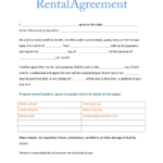 6 Free Room Rental Agreement Templates Word Excel Templates