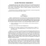 9 Lease Purchase Agreement Word PDF Google Docs Apple Pages