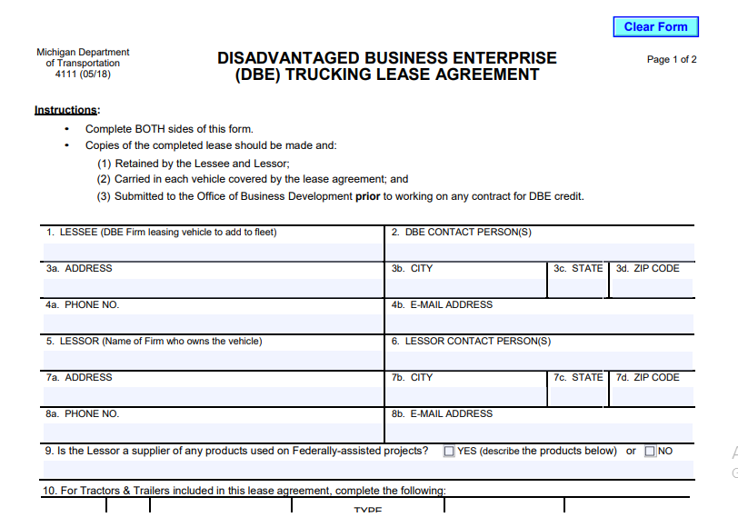 9 Truck Lease Agreement Form Download PDF Word Doc 