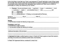 Arizona Residential Lease Rental Agreement Form Template Free PDF