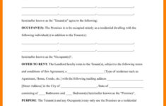 Basic Rental Agreement Fillable Template Business