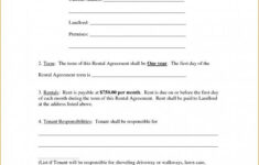 Basic Rental Agreement Template Template Business
