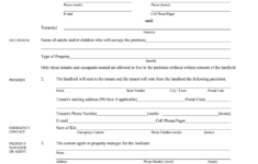 Blank Lease Agreement Free Printable Free Printable Free 10 Sample