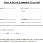 Blank Vehicle Lease Agreement Template Word Lease Agreement Lease Words