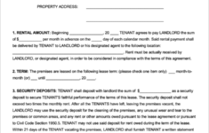 California Residential Lease Agreement Lease Agreement Rental