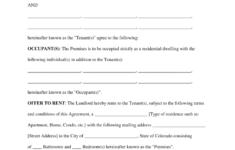 Colorado Residential Lease Agreement Fill Out And Sign Printable PDF