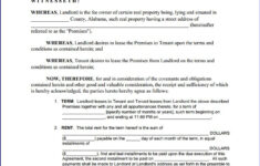 Download Free Alabama Residential Lease Agreement Printable Lease