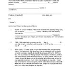 Download Free California Residential Rental Agreement Printable Lease