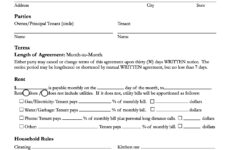 Download Free California Room Rental Agreement Printable Lease Agreement
