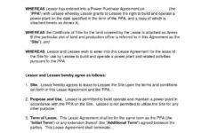 Download Free Land Lease Agreement Printable Lease Agreement