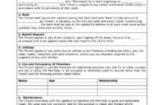 Download Free Sample House Lease Agreement Printable Lease Agreement