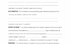 Editable Free Standard Residential Lease Agreement Template Pdf