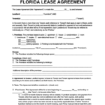 Florida Residential Lease Rental Agreement Create Download