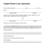 FREE 10 Pasture Lease Agreement Templates In PDF MS Word Google