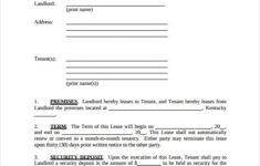 FREE 10 Sample Simple Lease Agreement Templates In PDF MS Word Excel