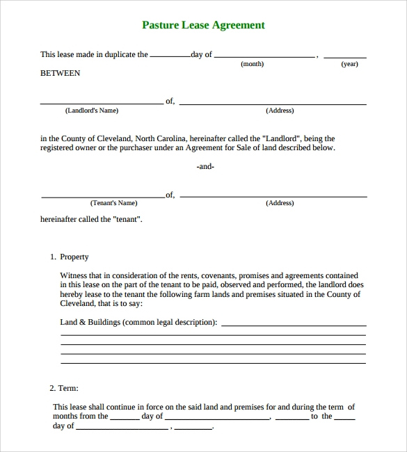 FREE 16 Sample Land Lease Agreement Templates In PDF MS Word 