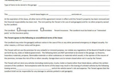 FREE 4 Garage Parking Rental Lease Agreement Forms In PDF MS Word