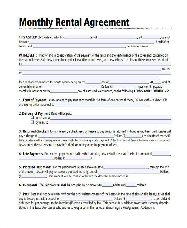 FREE 44 Agreement Forms In PDF