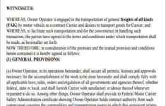 FREE 6 Owner Operator Lease Agreement Samples In MS Word Google Docs