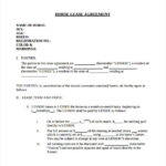 FREE 7 Sample Horse Lease Agreement Templates In MS Word PDF