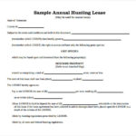 FREE 7 Sample Hunting Rental And Lease Forms In PDF MS Word
