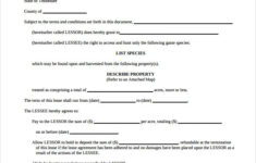 FREE 7 Sample Hunting Rental And Lease Forms In PDF MS Word