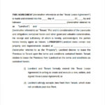 FREE 7 Sample Texas Residential Lease Agreement Templates In PDF MS Word