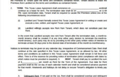 FREE 7 Sample Texas Residential Lease Agreement Templates In PDF MS Word