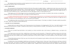 FREE 8 Printable Lease Agreement Templates In MS Word PDF