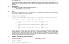 FREE 8 Sample Apartment Lease Agreement Templates In MS Word PDF