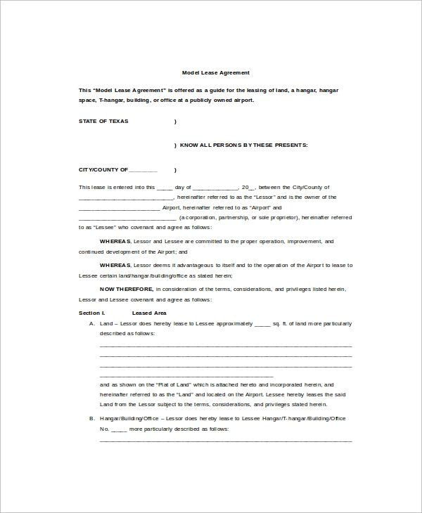 FREE 8 Sample Commercial Truck Lease Agreement Templates In MS Word 