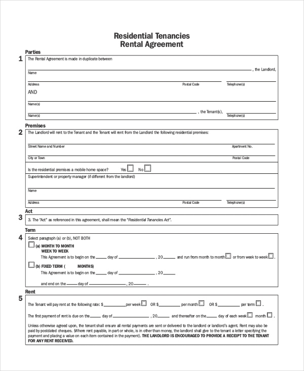 FREE 8 Sample Landlord Agreement Forms In PDF MS Word