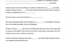 FREE 8 Sample Month To Month Rental Agreement Forms In PDF MS Word