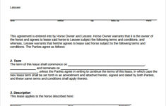 FREE 8 Sample Pasture Lease Agreement Templates In PDF MS Word
