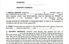 FREE 8 Standard Rental Agreement Templates In PDF MS Word Excel